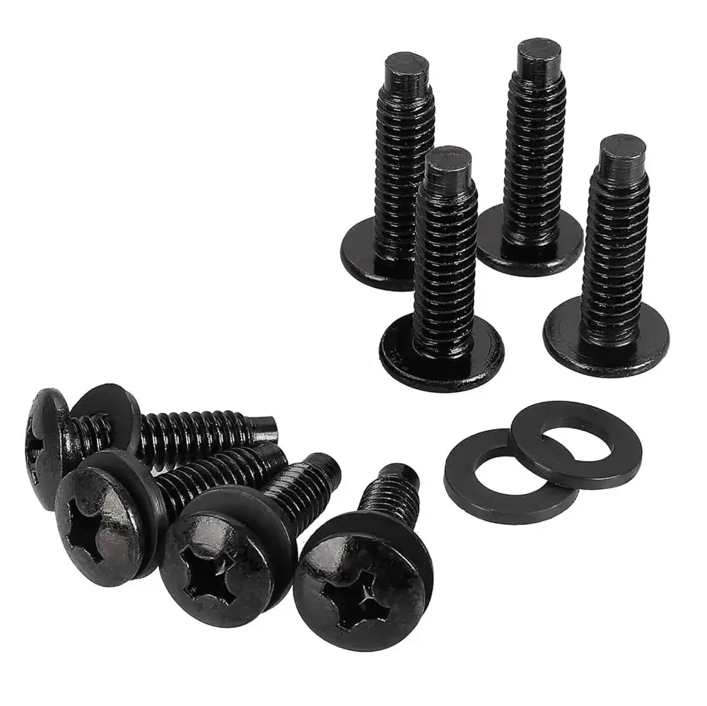 TORNILLOS DE RACK CON ARANDELA DE PLASTICA 25 UNIDADES