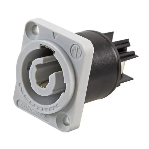 [NAC3MPXXB-WOT] NEUTRIK NAC3MPXXB-WOT CONECTOR POWERCON CORRIENTE 20A 127V CHASIS BLANCO