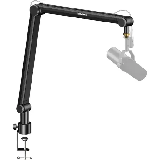 [AK-48] PARAL STAND PEDESTAL DE MICROFONO JIRAFA TIPO RADIO AOKEO AK-48 BRAZO