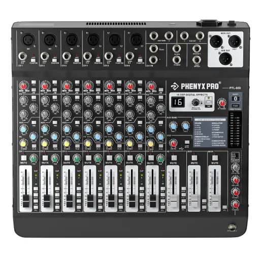 [PTL-800] PHENYX PRO PTL-800 CONSOLA ANALOGICA 8 CANALES CON 16 EFECTO DSP 