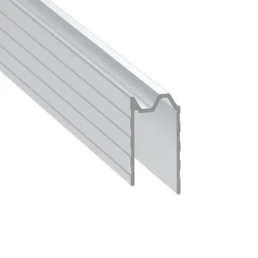 [Herrajes E0826/3000] PENN ELCOM E0826/3000 PERFIL DE ALUMINIO HIBRIDO DE CIERRE 13mm 3 metros de largo