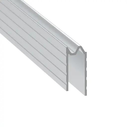 [Herrajes E0825/3M] PENN ELCOM E0825/3000 PERFIL DE ALUMINIO HIBRIDO DE CIERRE 9mm 3 metros de largo