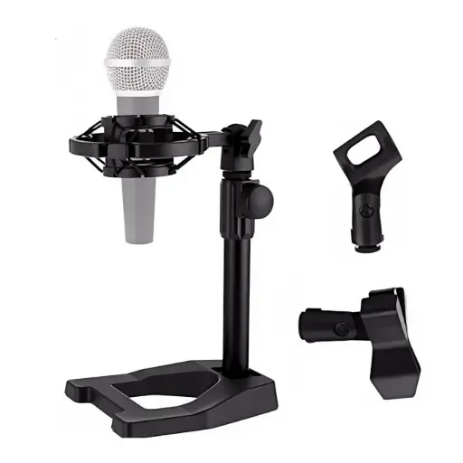 [HAT-Relaxweex-1564] PEDESTAL CHINO DE MICROFONO DE MESA Altura Ajustable de 20cm a 32cm