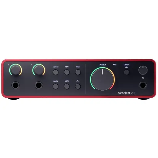 [SCARLETT 2i2 4th] FOCUSRITE SCARLETT 2i2 4th Gen Interfaz de audio USB