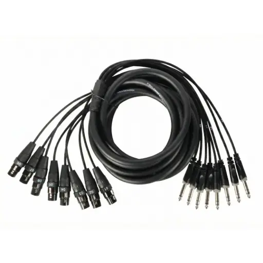 [AS-CXP5] AUDIOSON AS-CXP5 Cable Snake 8 XLR Hembras a 8 Plug Estéreo TS 6.35mm 5MTS