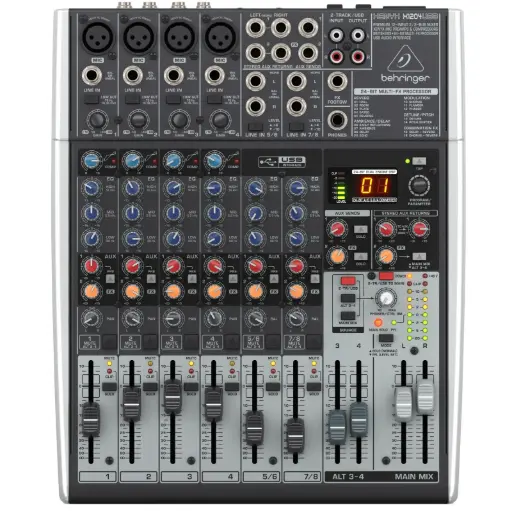 [XENYX X1204USB] BEHRINGER XENYX X1204USB Consola 12 Entradas, 4 en XLR, 2 BUS, USB, Interfaz