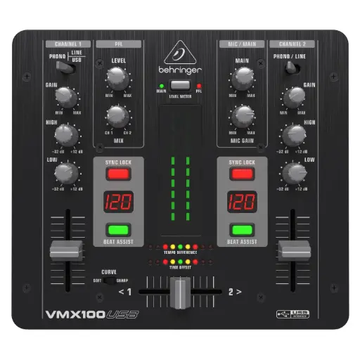 [VMX!100USB] BEHRINGER VMX100USB Mezclador de Dj