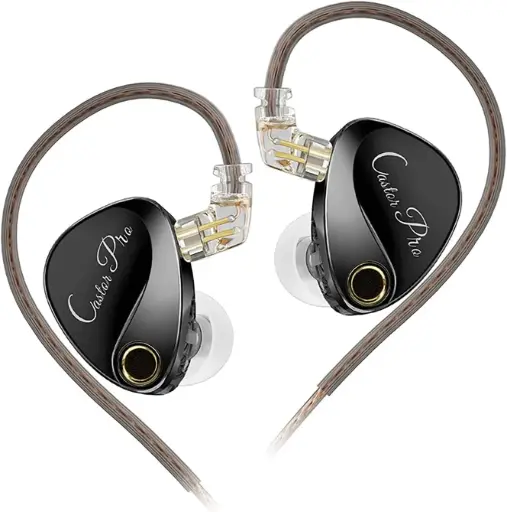 [CASTOR PRO] KZ LINSOUL CASTOR PRO con Micrófono Auriculares intrauditivos Audífonos De Monitoreo Alta Fidelidad IEM Con Cable Desmontable