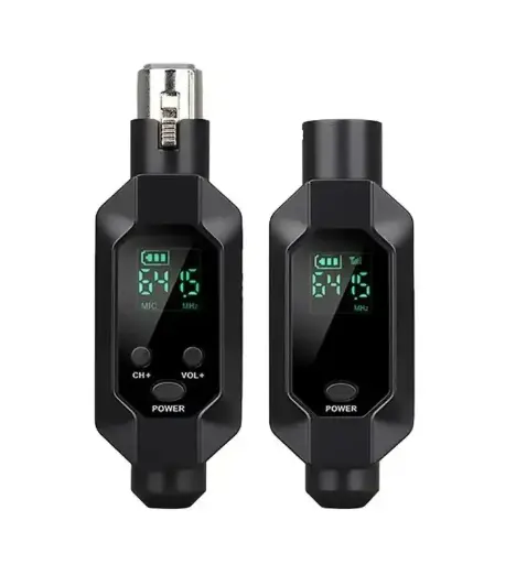 [SA-MICF01] SAYPRO SA-MICF01 Transmisor Receptor UHF de Micrófono Inalámbrico XLR, Señal de Audio o Sistema PA, Con Alimentación Phantom de 48V