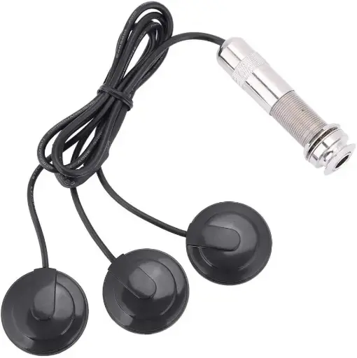 [X004BWKKHR] MICROFONO CHAPA PASTILLA 3 PIEZOELECTRICA PICKUP GUITARRA CLASICA O ACUSTICA