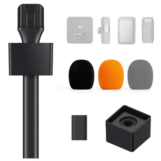 [TP20 TONOR] TONOR MANGO BASE PARA WIRELESS MINI Micrófono de entrevistas, conferencias, reporteros, podcasts, YouTube