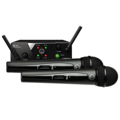 [WMS40 MINI DUAL VOCAL SET] AKG WMS40 MINI VOCAL DUAL SET Micrófono Inalámbrico De Mano Doble