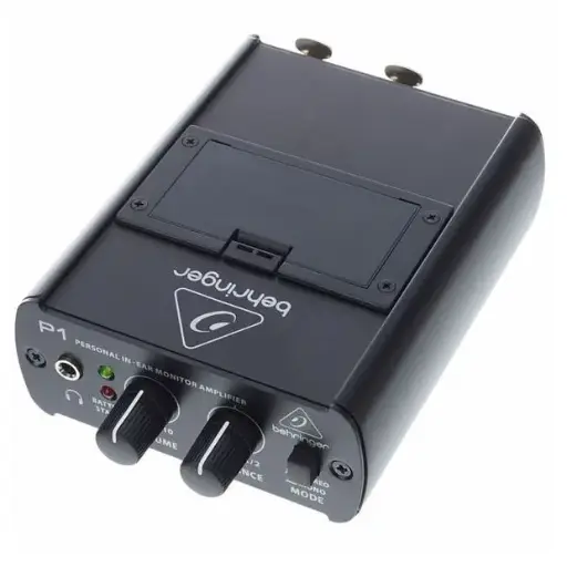 [P1 IN-EAR] BEHRINGER P1 IEM In-Ear Belt-Pack Monitor Personal de Oído (AMPLIFICADOR DE AUDIFONOS) Con entrada XLR y TRS, Salida de Mini Plug Con Interruptor Mono y Estéreo (no incluye Pila 9V)