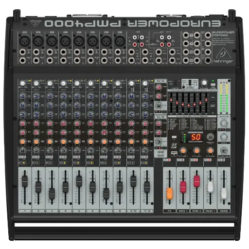 [PMP4000] BEHRINGER PMP4000 Consola Amplificada 2 X 800W 16 Entradas con Efecto