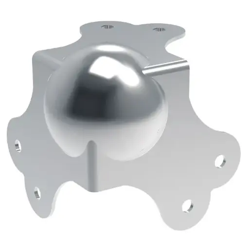 [Herrajes C1340Z] PENN ELCOM C1340Z ESQUINERO DE BOLA DE 6 HUECOS PARA RACK