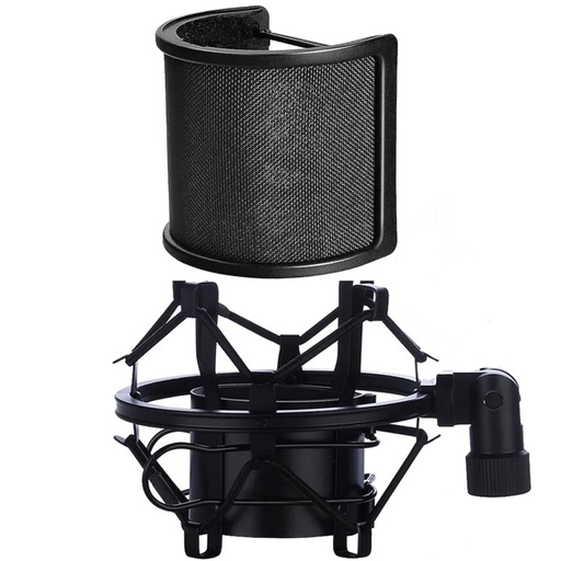[X002VUAWVP] CLAMP CLIP DE SOPORTE TIPO ARAÑA PARA MICROFONO DE ESTUDIO Con AntiPop  BTOOP
