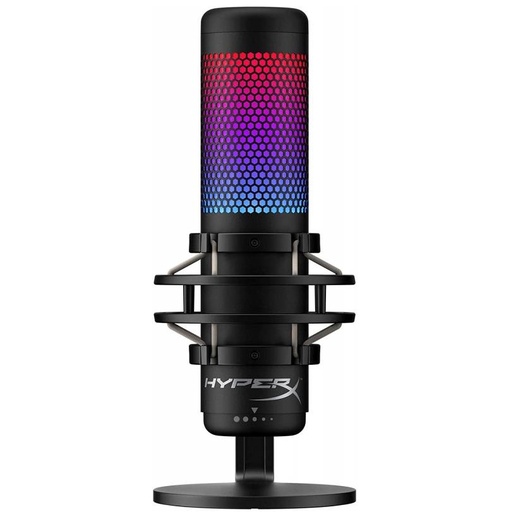 [QuadCast-S 4P5P7AA] HyperX QuadCast-S Micrófono condensador USB RGB Gaming, podcasts, Twitch, YouTube, Discord