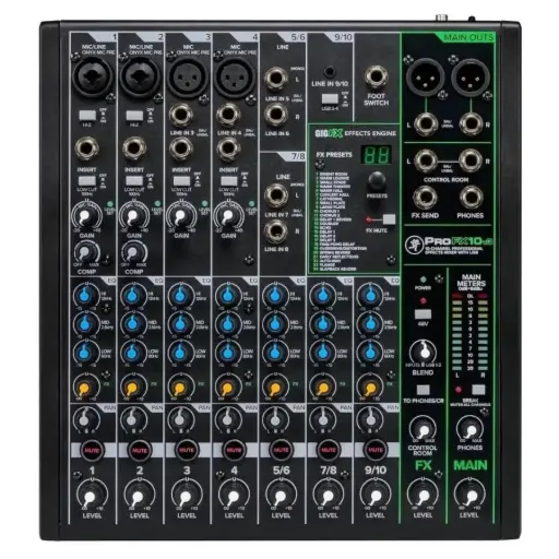 [PROFX10V3+ PLUS] MACKIE PROFX10v3+ PLUS Consola 10 Entradas USB con Bluetooth