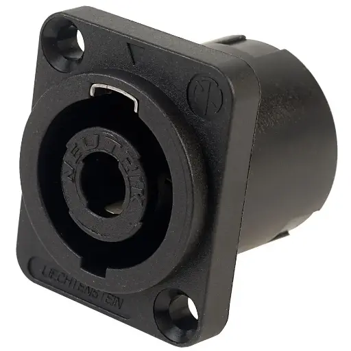 [NL4MPXX] NEUTRIK NL4MPXX CONECTOR SPEAKON 4 PINES Macho Chasis Cuadrado