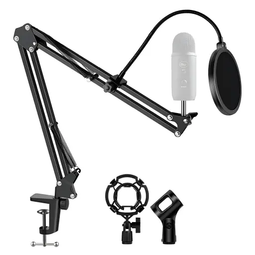 [X003YPSJ61] PARAL STAND PEDESTAL DE MICROFONO BRAZO JIRAFA TIPO RADIO CON ANTIPOP