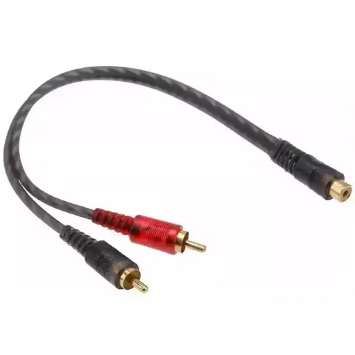 [SA-1F2M] SAYPRO SA-1F2M Cable Audio Dos RCA Plug a Un RCA Jack ( Y RCA )
