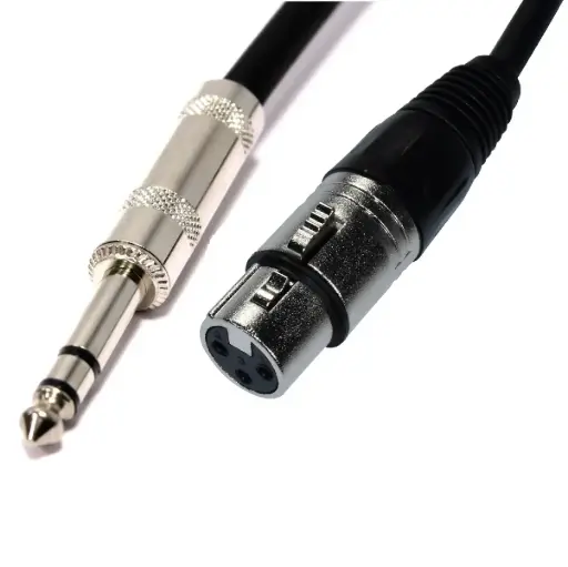 [SA-C42-25FT] SAYPRO SA-C42-25FT XLR Hembra a PLUG Estéreo Para Audio Balanceado o Micrófono 7.5 MTS